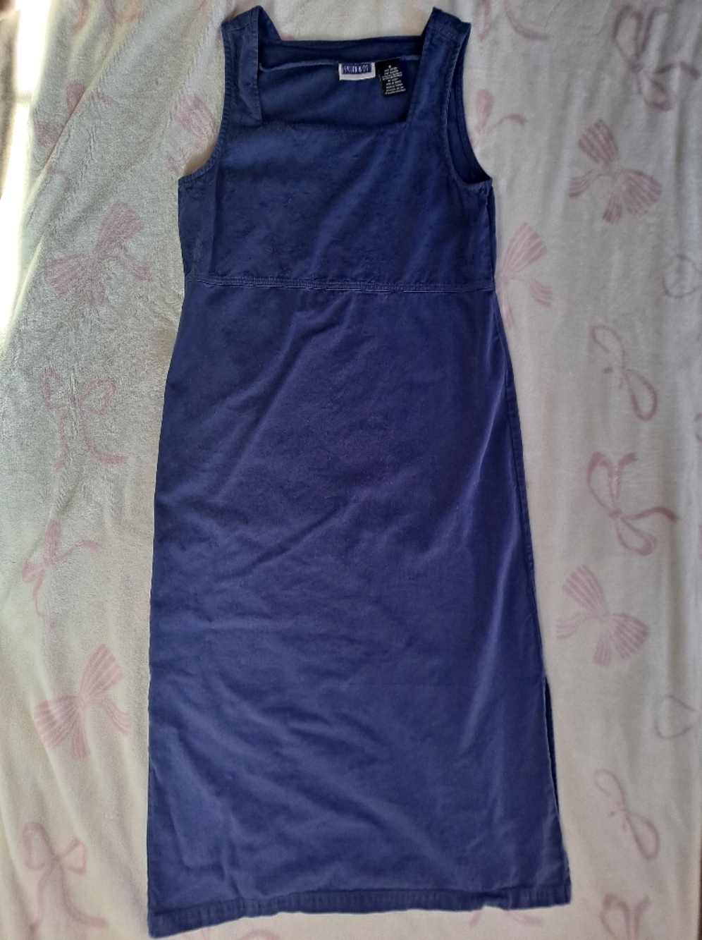 Liz Claiborne Purple Sleeveless Long-Sleeve Style Dress
